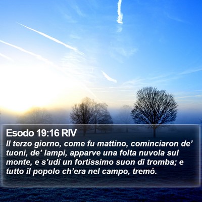 Esodo 19:16 RIV Bible Verse Image