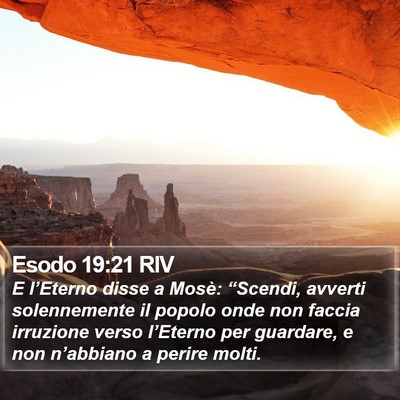 Esodo 19:21 RIV Bible Verse Image