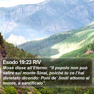 Esodo 19:23 RIV Bible Verse Image