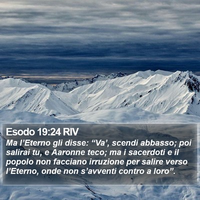 Esodo 19:24 RIV Bible Verse Image