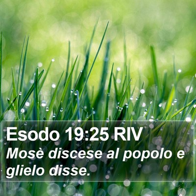 Esodo 19:25 RIV Bible Verse Image