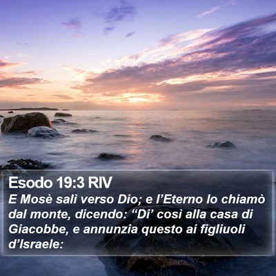 Esodo 19:3 RIV Bible Verse Image