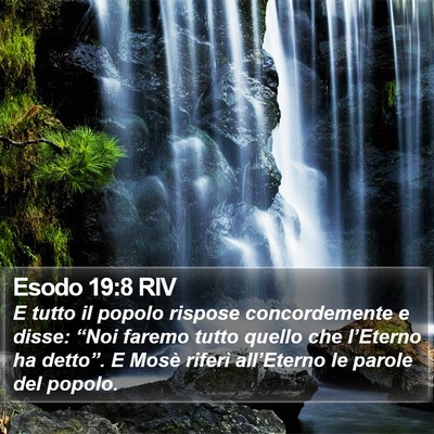 Esodo 19:8 RIV Bible Verse Image