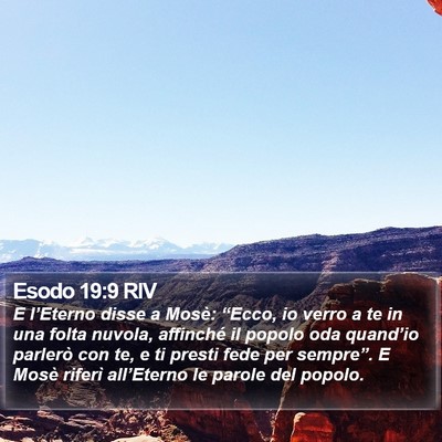 Esodo 19:9 RIV Bible Verse Image