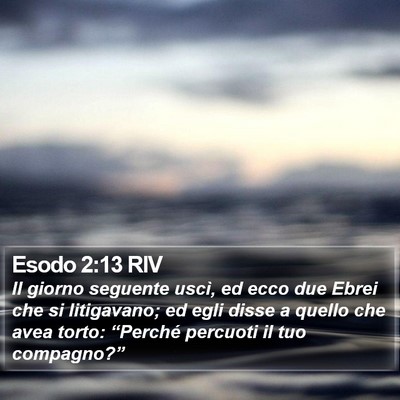 Esodo 2:13 RIV Bible Verse Image