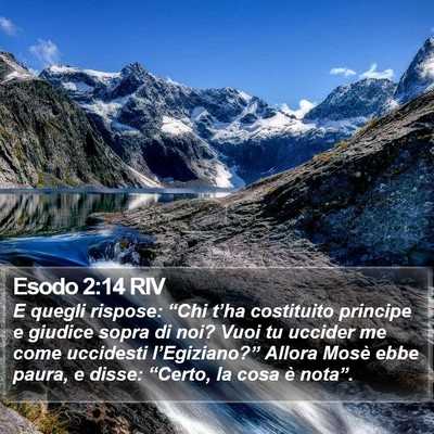 Esodo 2:14 RIV Bible Verse Image
