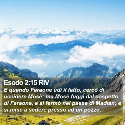 Esodo 2:15 RIV Bible Verse Image