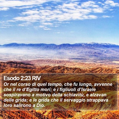Esodo 2:23 RIV Bible Verse Image