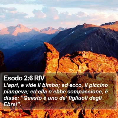 Esodo 2:6 RIV Bible Verse Image
