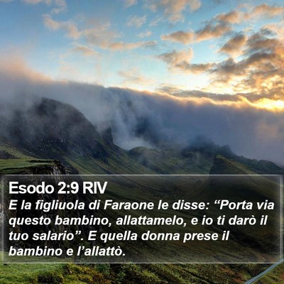 Esodo 2:9 RIV Bible Verse Image