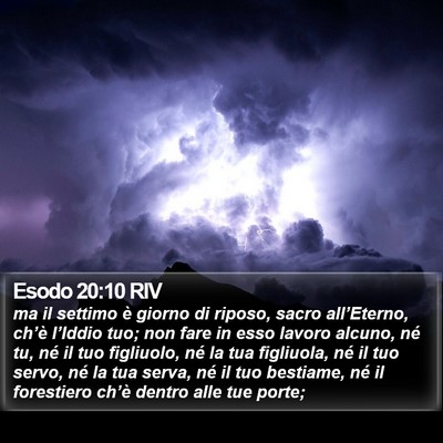 Esodo 20:10 RIV Bible Verse Image