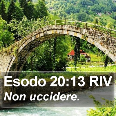Esodo 20:13 RIV Bible Verse Image