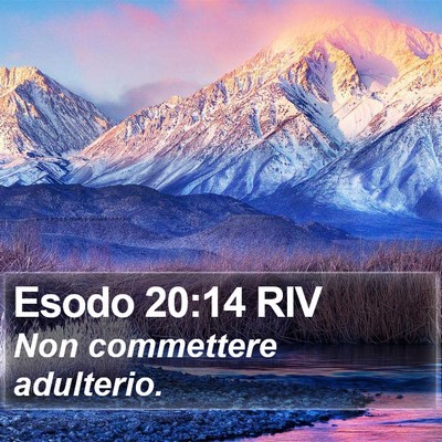 Esodo 20:14 RIV Bible Verse Image