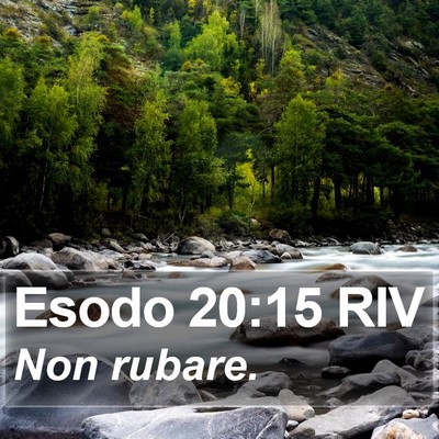 Esodo 20:15 RIV Bible Verse Image