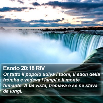 Esodo 20:18 RIV Bible Verse Image