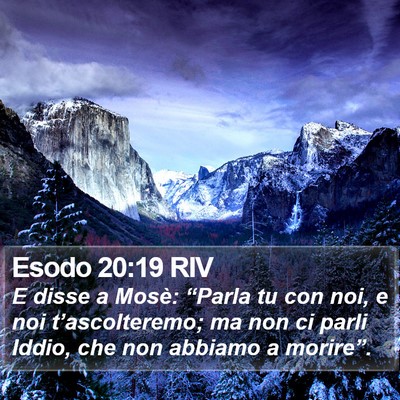 Esodo 20:19 RIV Bible Verse Image