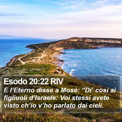 Esodo 20:22 RIV Bible Verse Image