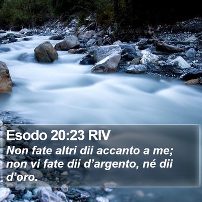 Esodo 20:23 RIV Bible Verse Image