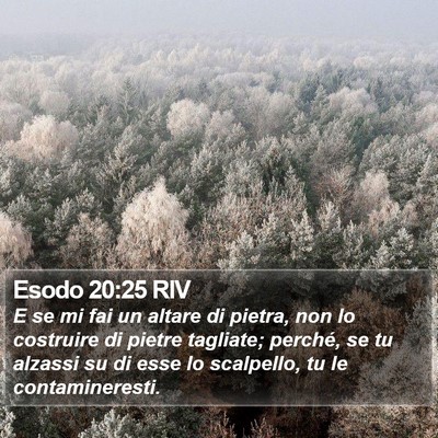 Esodo 20:25 RIV Bible Verse Image