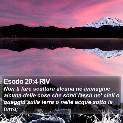 Esodo 20:4 RIV Bible Verse Image