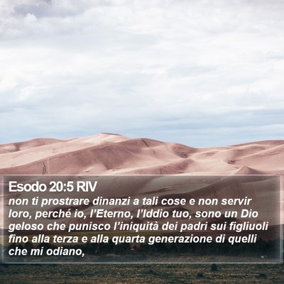 Esodo 20:5 RIV Bible Verse Image