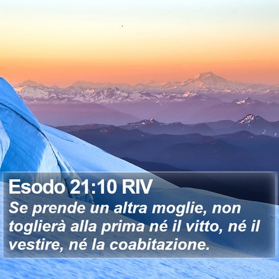 Esodo 21:10 RIV Bible Verse Image