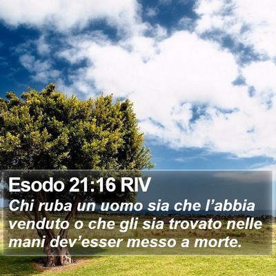 Esodo 21:16 RIV Bible Verse Image