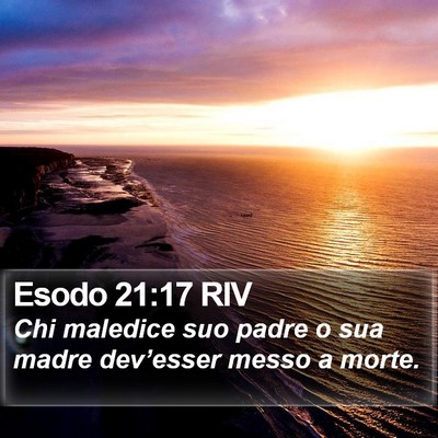 Esodo 21:17 RIV Bible Verse Image