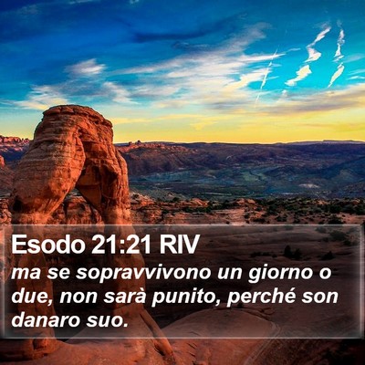 Esodo 21:21 RIV Bible Verse Image