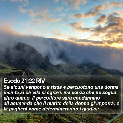 Esodo 21:22 RIV Bible Verse Image