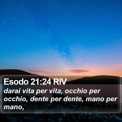 Esodo 21:24 RIV Bible Verse Image