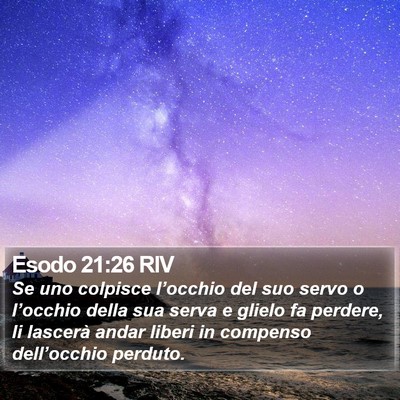 Esodo 21:26 RIV Bible Verse Image