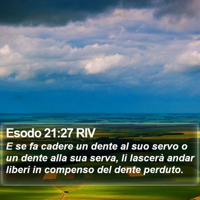 Esodo 21:27 RIV Bible Verse Image