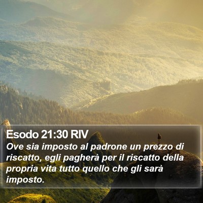 Esodo 21:30 RIV Bible Verse Image