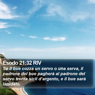 Esodo 21:32 RIV Bible Verse Image