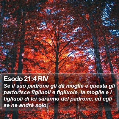 Esodo 21:4 RIV Bible Verse Image