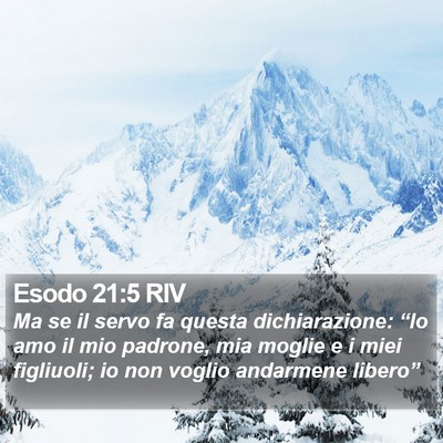 Esodo 21:5 RIV Bible Verse Image