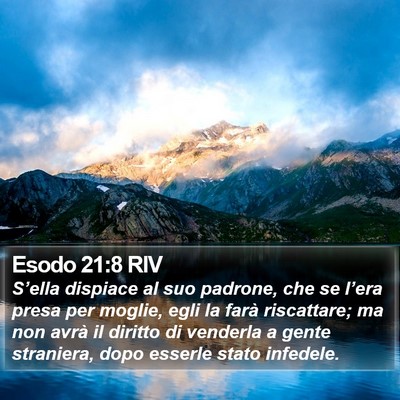 Esodo 21:8 RIV Bible Verse Image