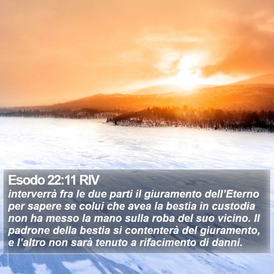 Esodo 22:11 RIV Bible Verse Image