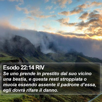 Esodo 22:14 RIV Bible Verse Image