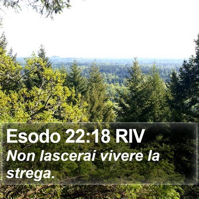 Esodo 22:18 RIV Bible Verse Image