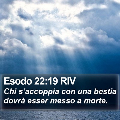 Esodo 22:19 RIV Bible Verse Image