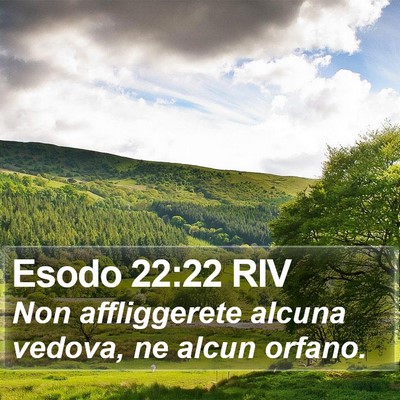 Esodo 22:22 RIV Bible Verse Image