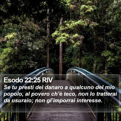 Esodo 22:25 RIV Bible Verse Image