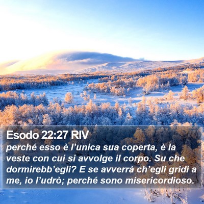 Esodo 22:27 RIV Bible Verse Image