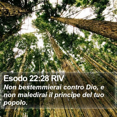 Esodo 22:28 RIV Bible Verse Image