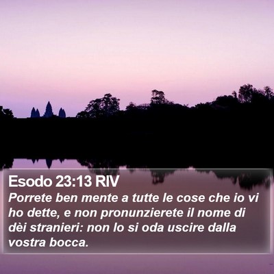 Esodo 23:13 RIV Bible Verse Image