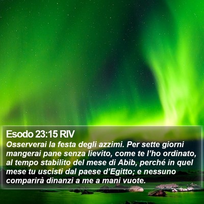 Esodo 23:15 RIV Bible Verse Image