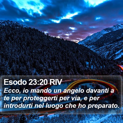 Esodo 23:20 RIV Bible Verse Image
