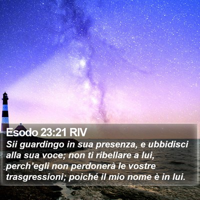 Esodo 23:21 RIV Bible Verse Image